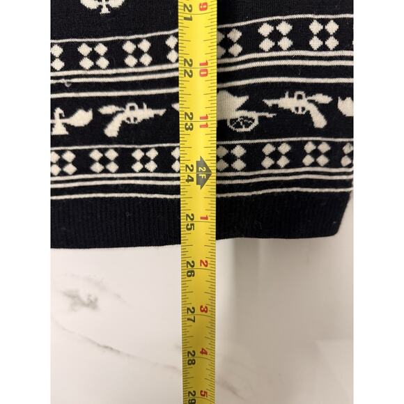 ZIMMERMANN Black White Wool Blend Knit Pullover Sweater US 1 Hunting Old Money - Picture 4 of 7